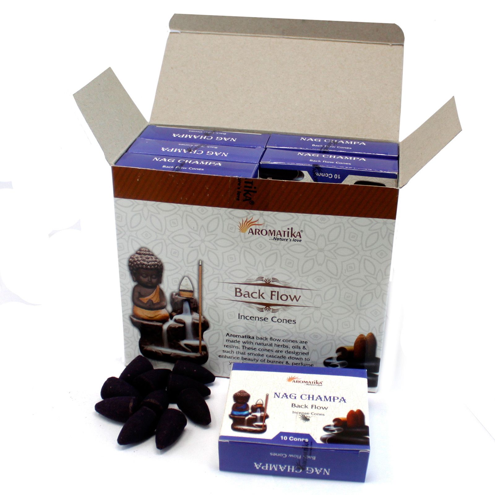 Aromatica Backflow Incense Cones - Lavender - Image 2