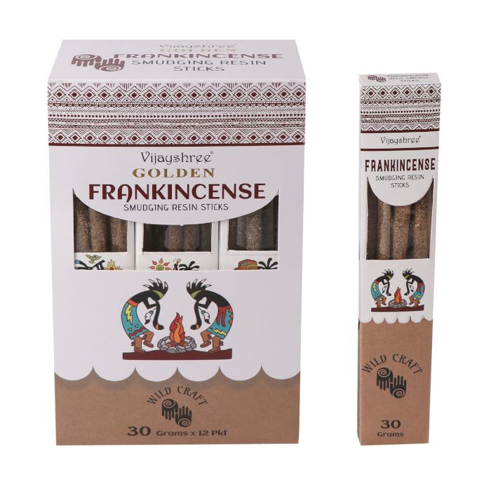 30g Golden Frankincense Smudging Resin Sticks - Image 3
