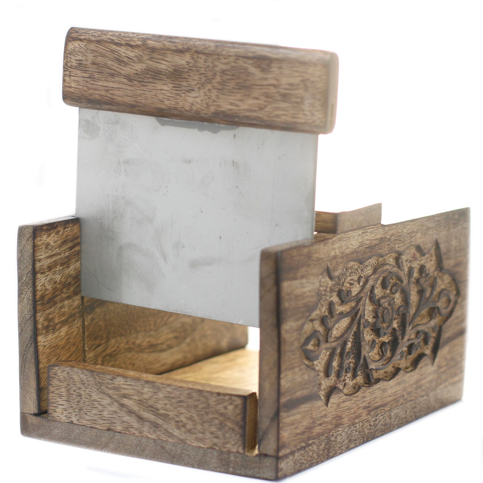 Carved Mango Wood Cutter For Soap Loaves - Image 2