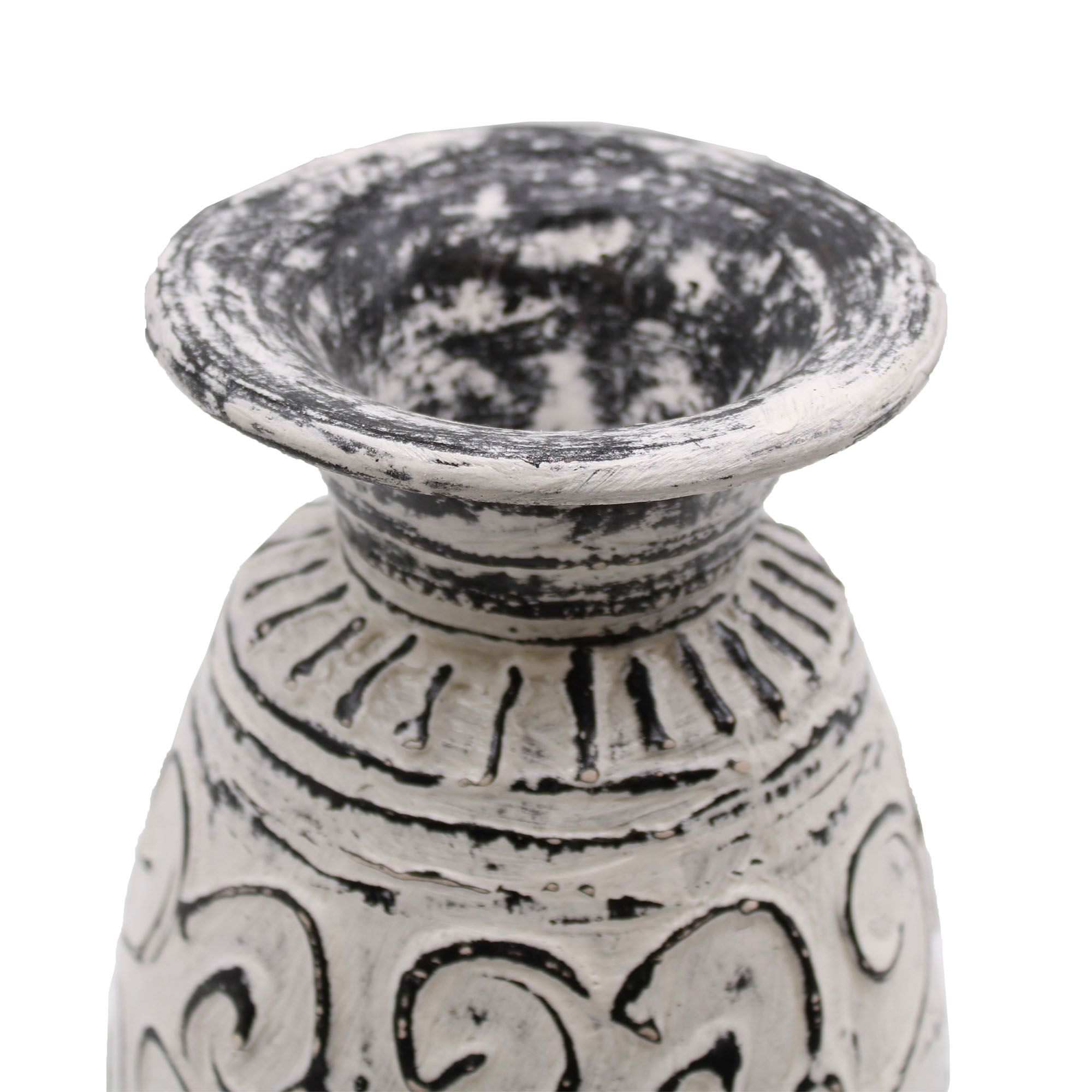 Swirls Shaped Vase - Cream - Image 3