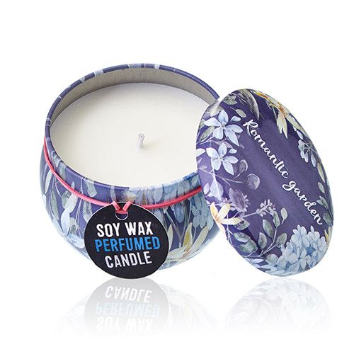 Art Tin Candle - Assorted Design - Romantic Garden - Tea & Rose - Image 9