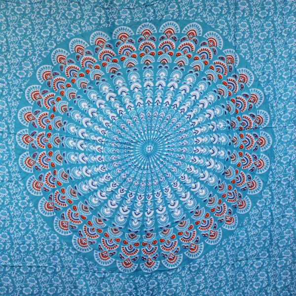 Teal Orange Mandala Sarongs - Image 3