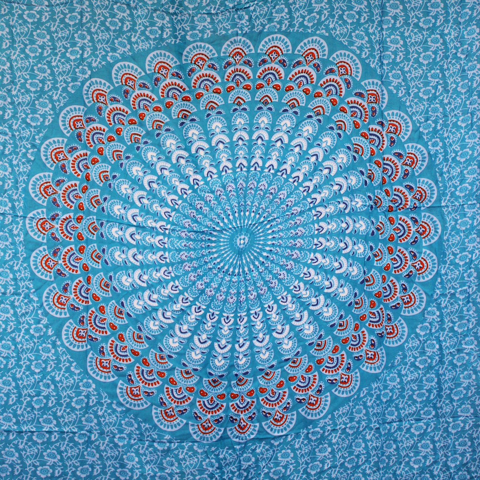 Teal Orange Mandala Sarongs - Image 3