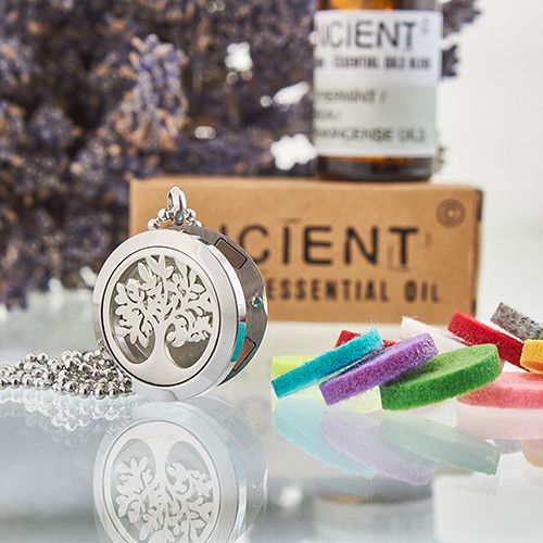 Aromatherapy Diffuser Necklace - Tree of Life 25mm - Image 2