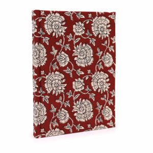bG9jYWw6Ly9tZWRpYS85Si8wRS82MFIzMEMxRzZXUzMwRTlKLzE1YzI5MTg0LmpwZWc.jpg Cotton Bound Notebooks 20x15cm - 96 pages - Burgundy Floral