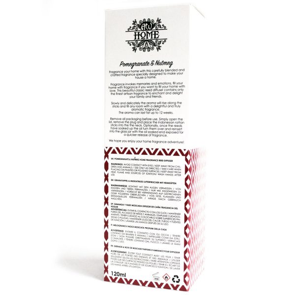 120ml Reed Diffuser -  Pomegranate & Nutmeg - Image 5