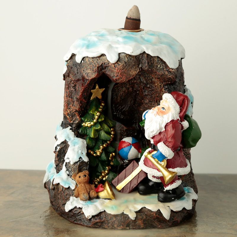 Christmas Santa's Grotto Backflow Incense Burner - Image 2