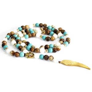 bG9jYWw6Ly9tZWRpYS85TS84Qy82MFIzMEMxRzZNUks4QzlNL2FkNTNiYjYzLmpwZWc.jpg Angel Wing / Multi Beads Gemstone Necklace