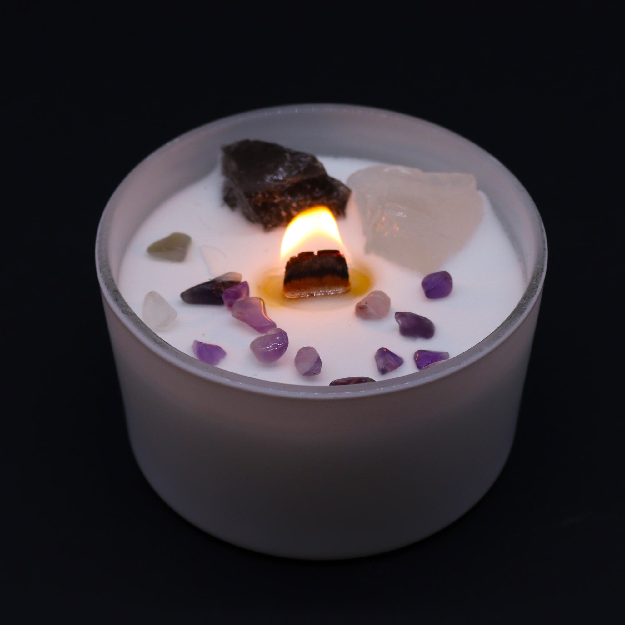 Chakra Crystal Candles - Crown Chakra - Image 5