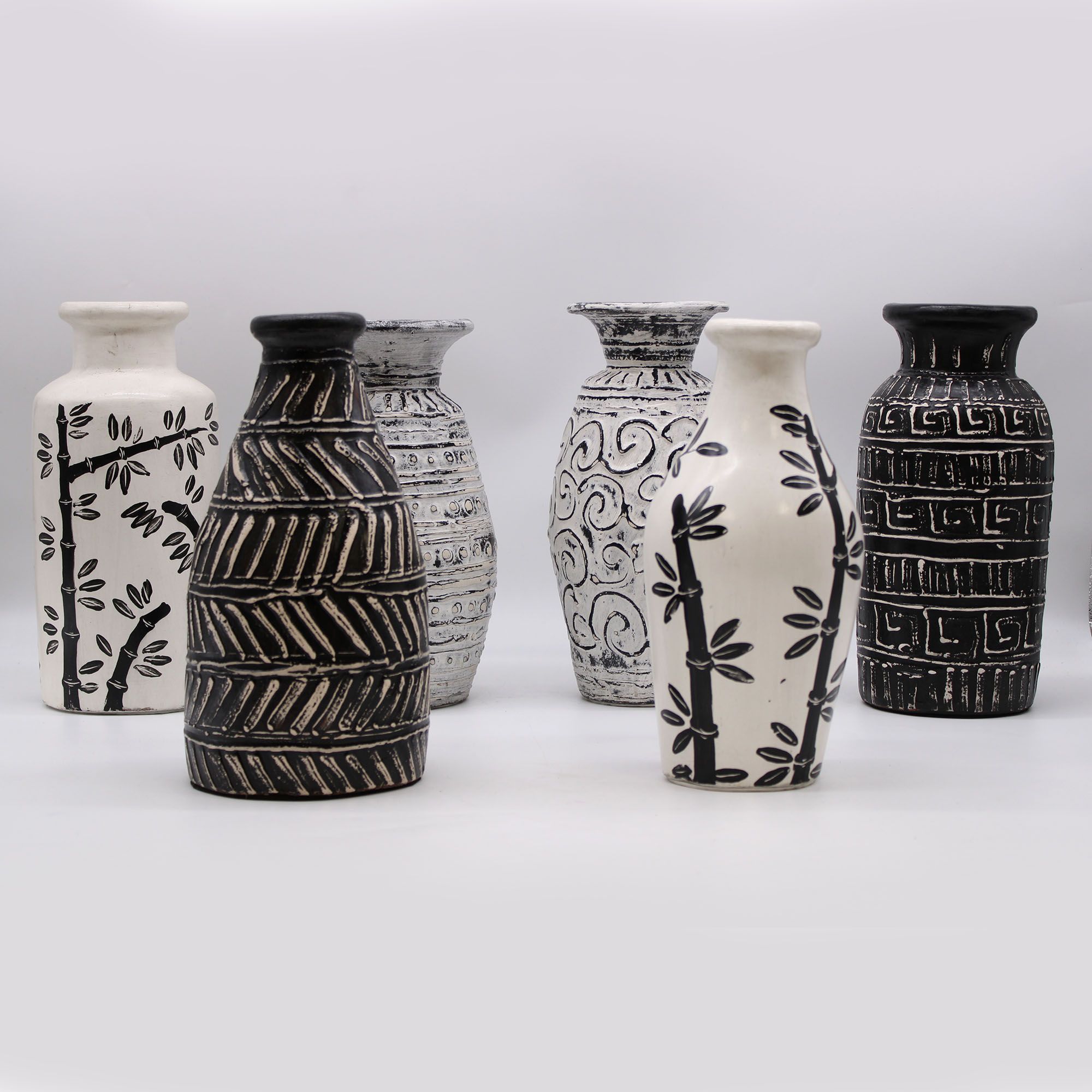 Swirls Shaped Vase - Cream - Image 6