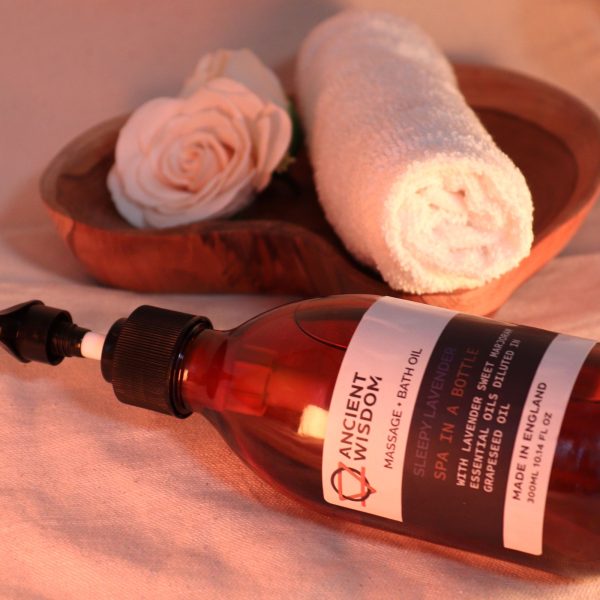 Aromatherapy Massage and Bath Oil - Sleepy Lavender 300ml - Image 3