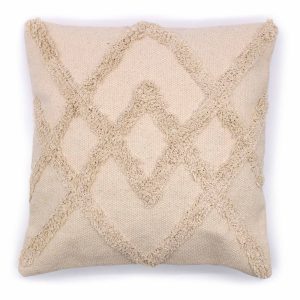 bG9jYWw6Ly9tZWRpYS85Ti80RC82MFIzMEMxRzZSVks0RDlOLzA0NmVmMmRlLmpwZWc.jpg Classic Cushion Cover - Cream Lux Criss-Cross - 45x45cm