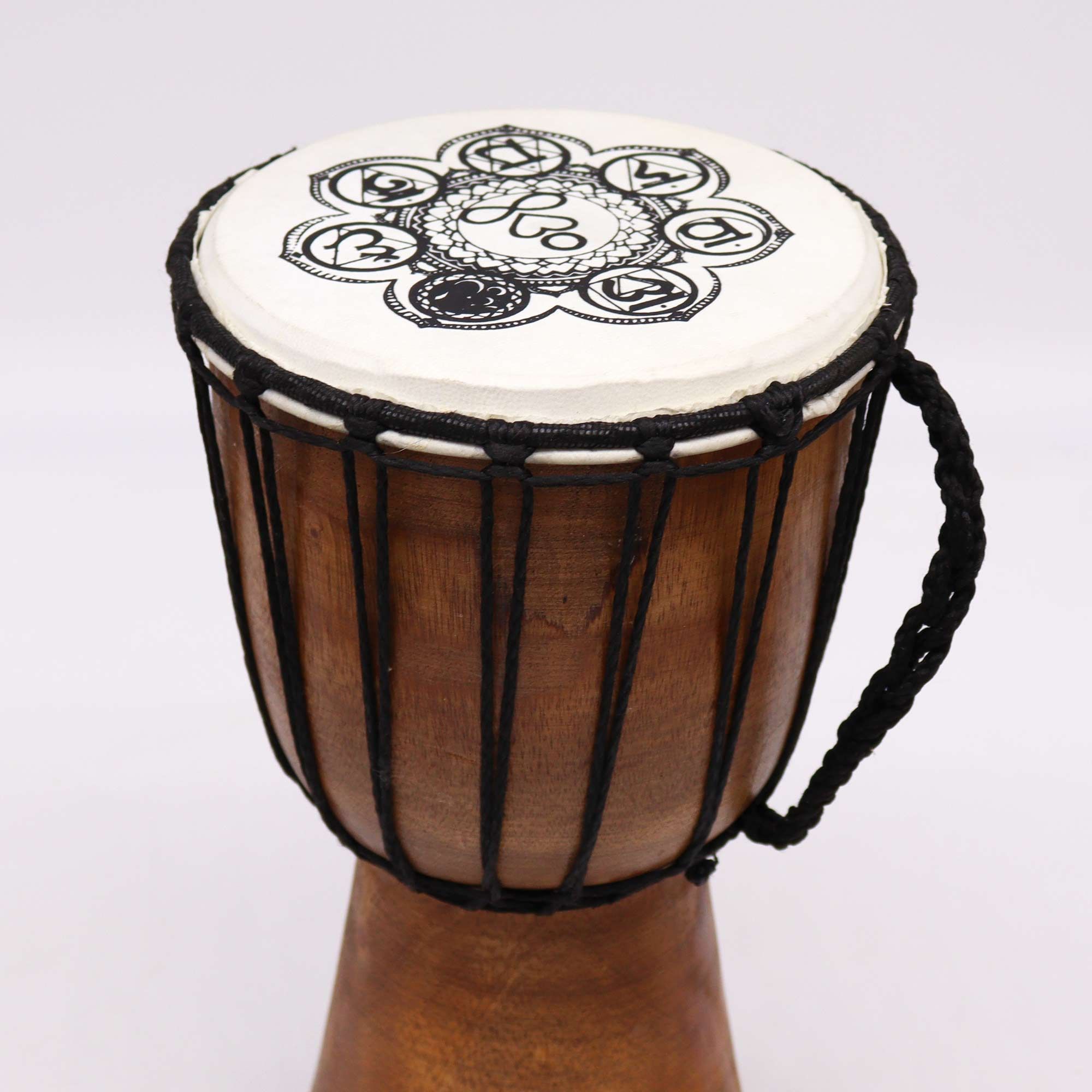 Chakra Wide Top Djembe Drum - 17cm - Image 5