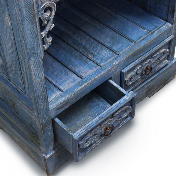 Albasia Bathroom Cabinet - Bluewash - Image 2