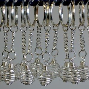 Spiral Cage Key-rings ( pack of 12)