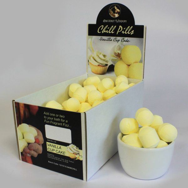 1.3Kg Box of Chill Pills (Mini Bath Bombs) - Vanilla Cup Cake - Image 2