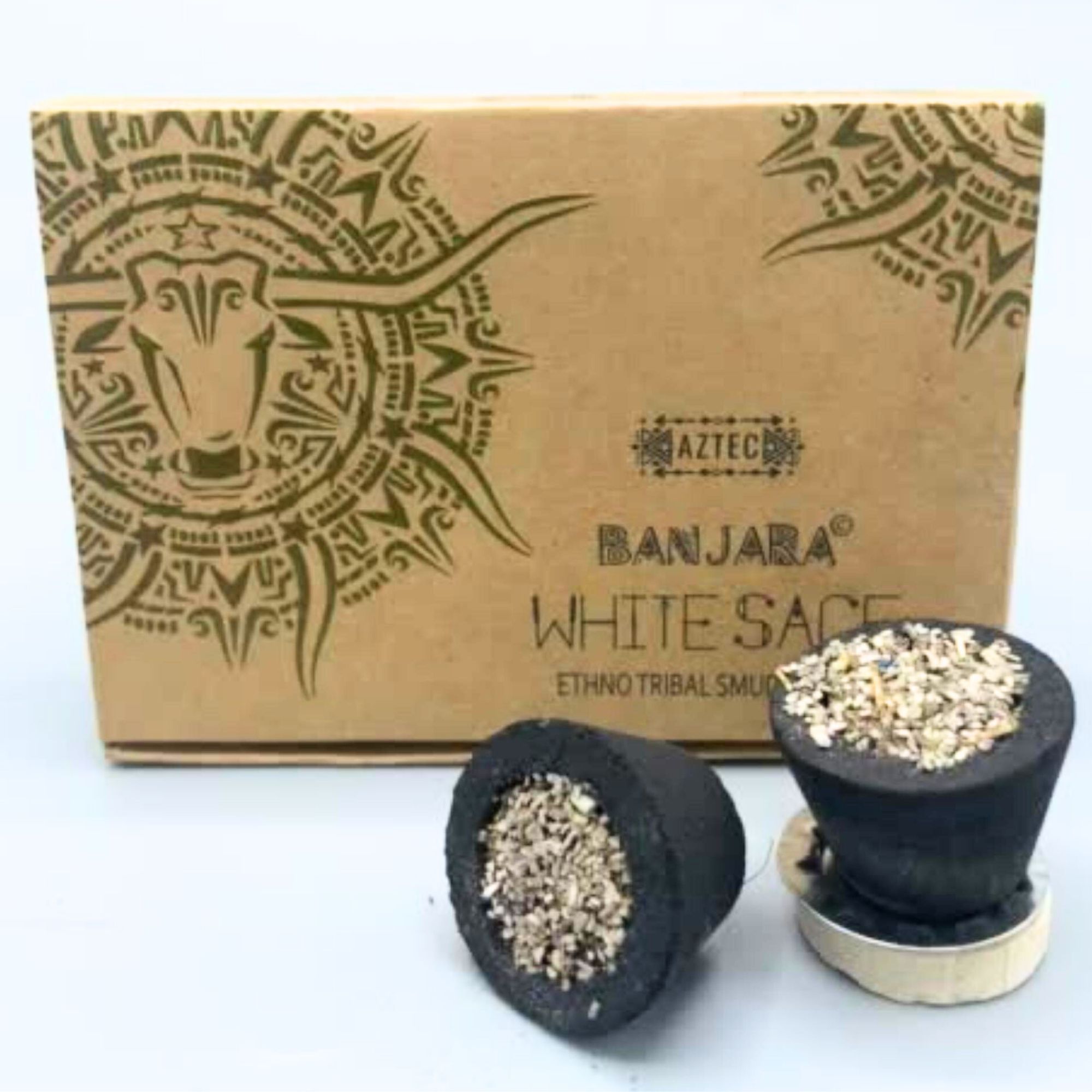 Banjara Smudge Cups - White Sage - Image 2
