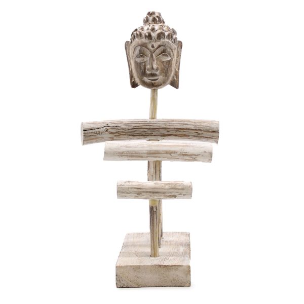 Three Branch & Buddha Stand - Whitewash - Image 2