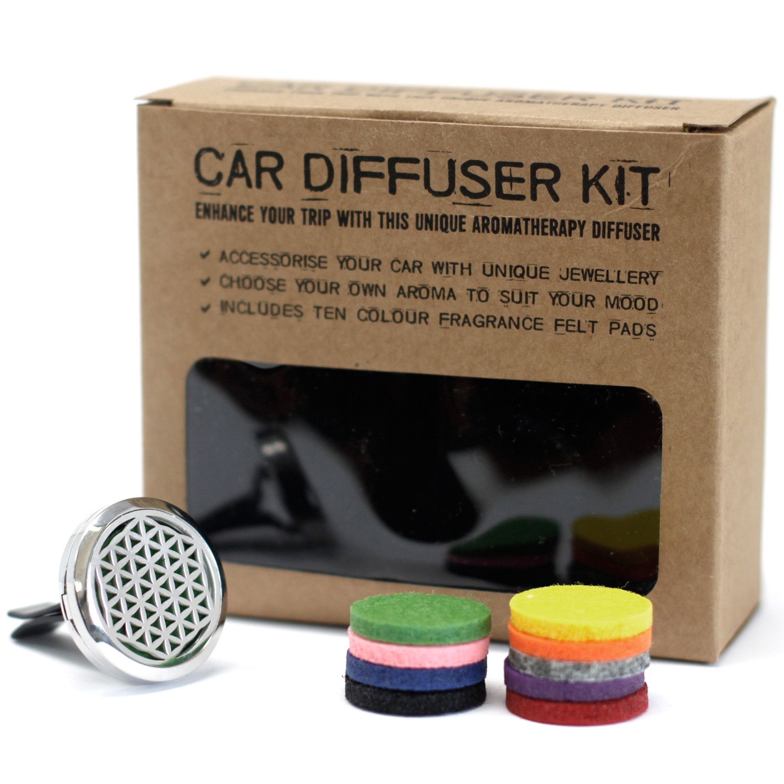 Car Diffuser Kit - Flower of Life - 30mm - Image 3