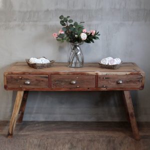 bG9jYWw6Ly9tZWRpYS85Ui8wRC82MFIzMEMxRzZNUzMwRDlSL2NiZTk3NWUxLmpwZWc.jpg Console Table - Recycled Wood - 150x50x80cm