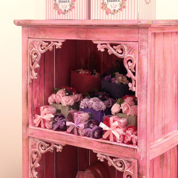 Albasia Bathroom Cabinet - Pinkwash - Image 5