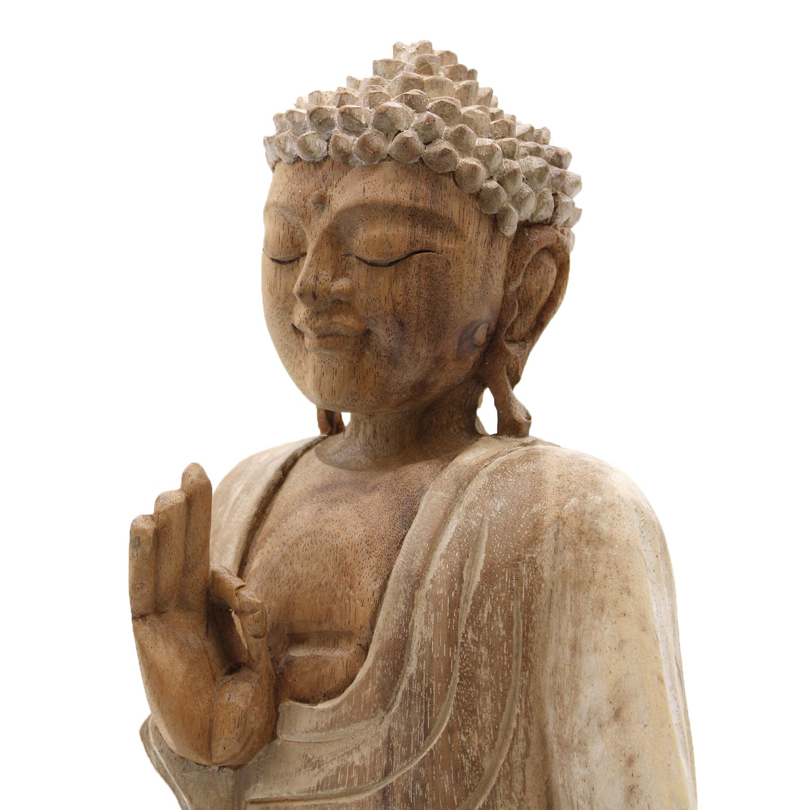Buddha Statue Whitewash - 30cm Teaching Transmission - Image 5