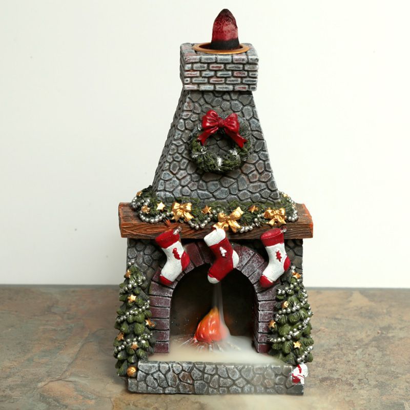 Christmas Fireplace Backflow Incense Burner - Image 2