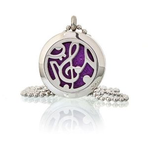 bG9jYWw6Ly9tZWRpYS85Uy84RC82MFIzMEMxRzZNVEs4RDlTLzJiYzI2NGZhLmpwZWc.jpg Aromatherapy Diffuser Necklace - Music Notes 25mm