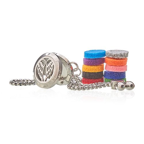 Aromatherapy Jewellery Chain Bracelet - Angel Wings - 20mm - Image 3