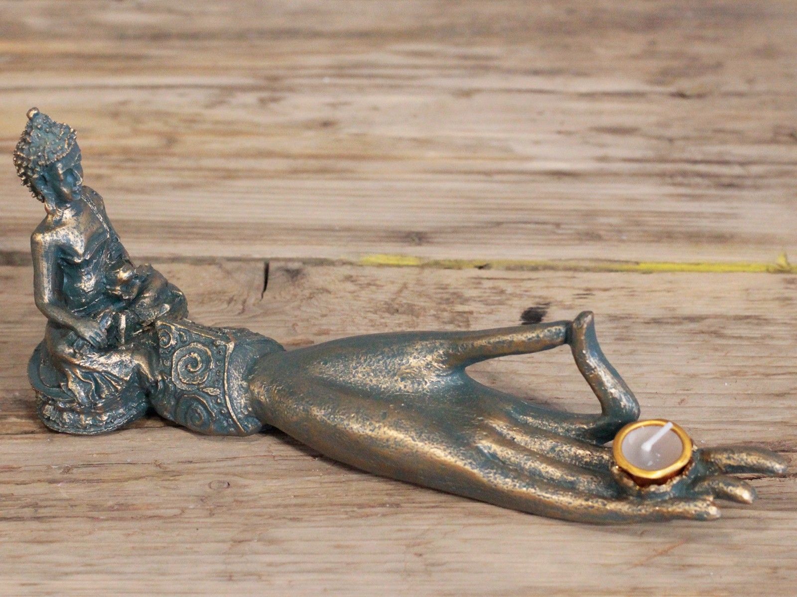 Antique Buddha - Hand Incense Burner - Image 2