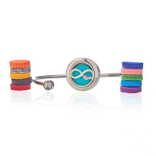 Aromatherapy Jewellery Crystal Bracelet - Infinite Love - 20mm - Image 3