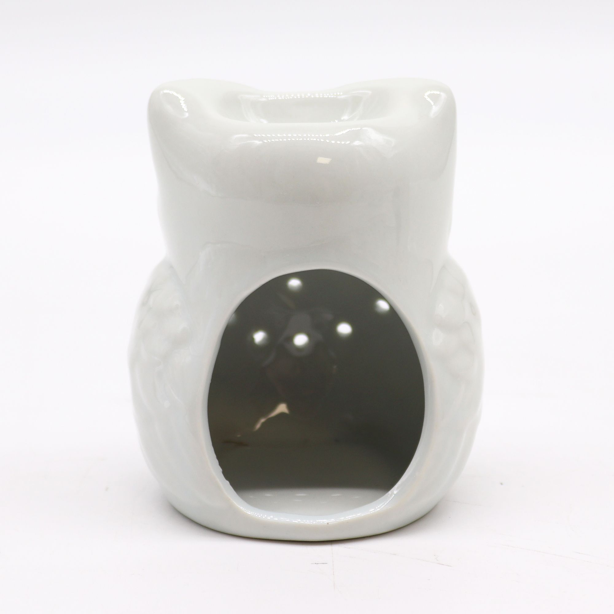 Classic White Oil Burner - Tall Owl - Image 2