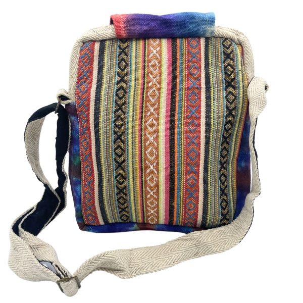 Tiedye Hemp Messegner Bag 2 Zip & Flop - Image 3