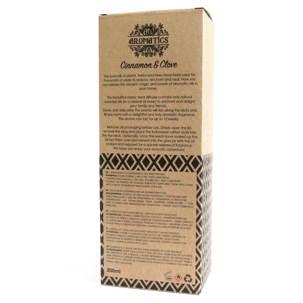 200ml Cinnamon & Clove Essential Oil Reed Diffuser - Image 4