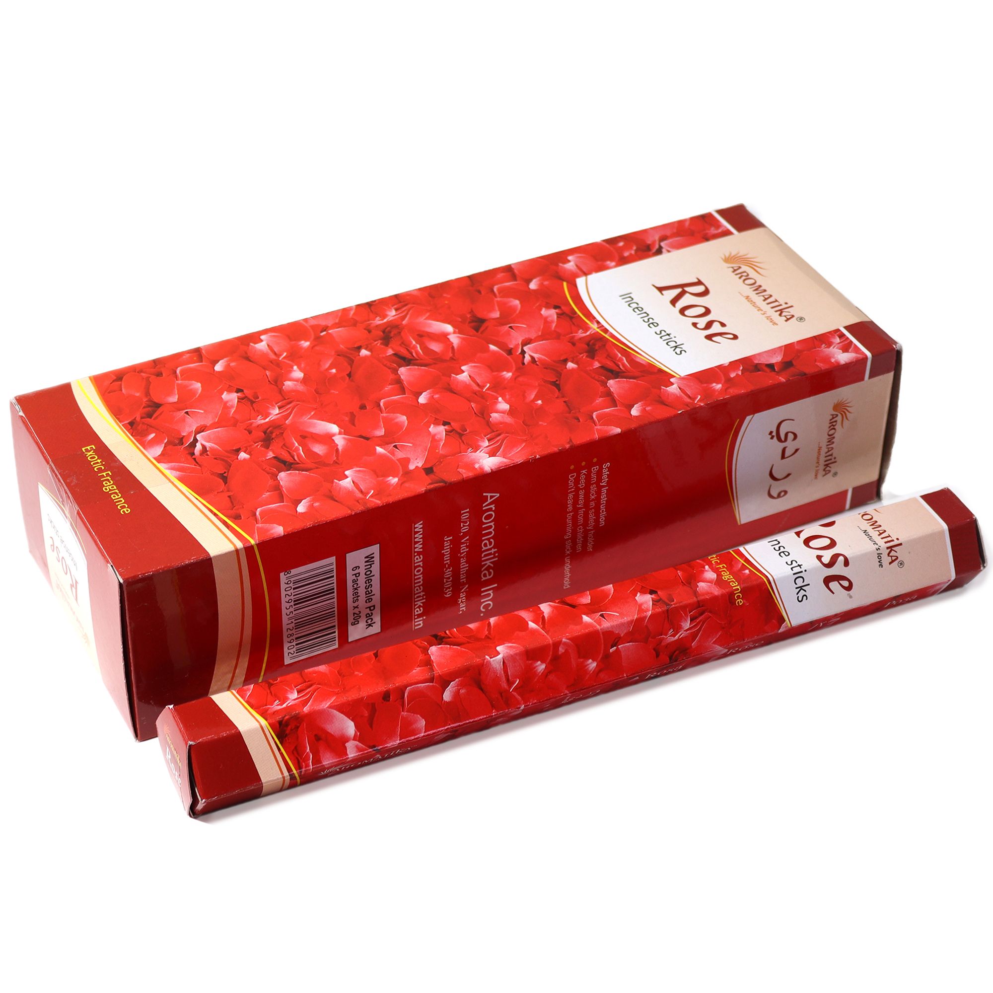 Aromatika Charcoal Free Hex Incense - Rose - Image 2