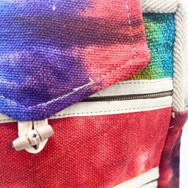 Tiedye Hemp Messegner Bag 2 Zip & Flop - Image 2