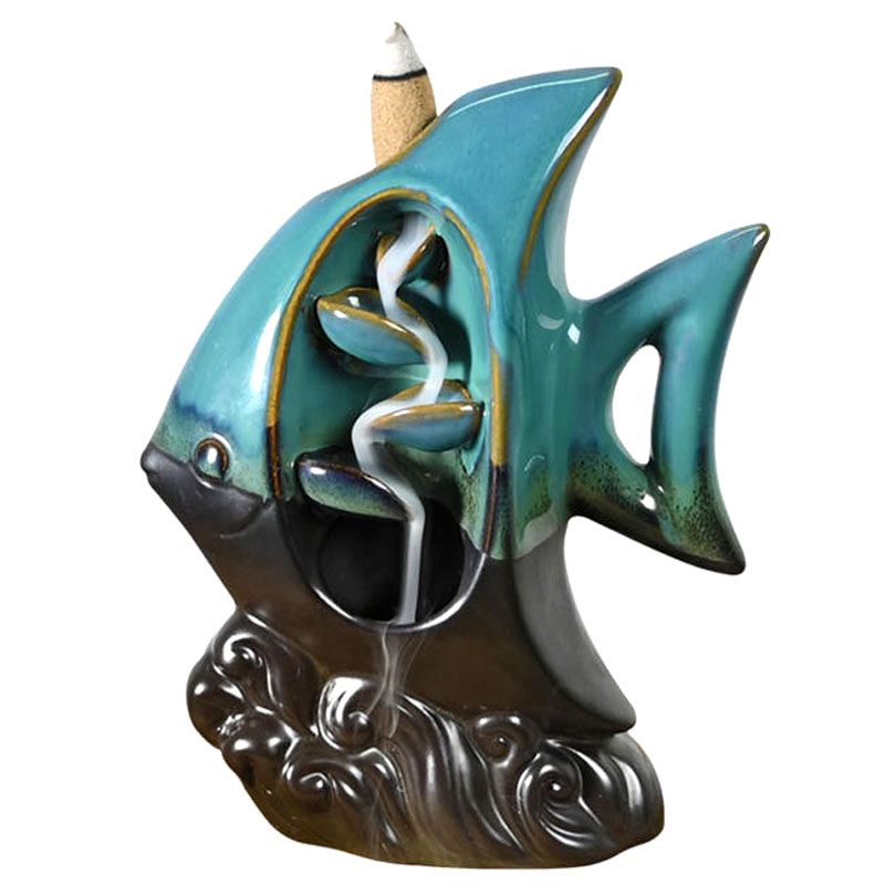 Backflow Incense Burner - Tropical Fish - Image 2