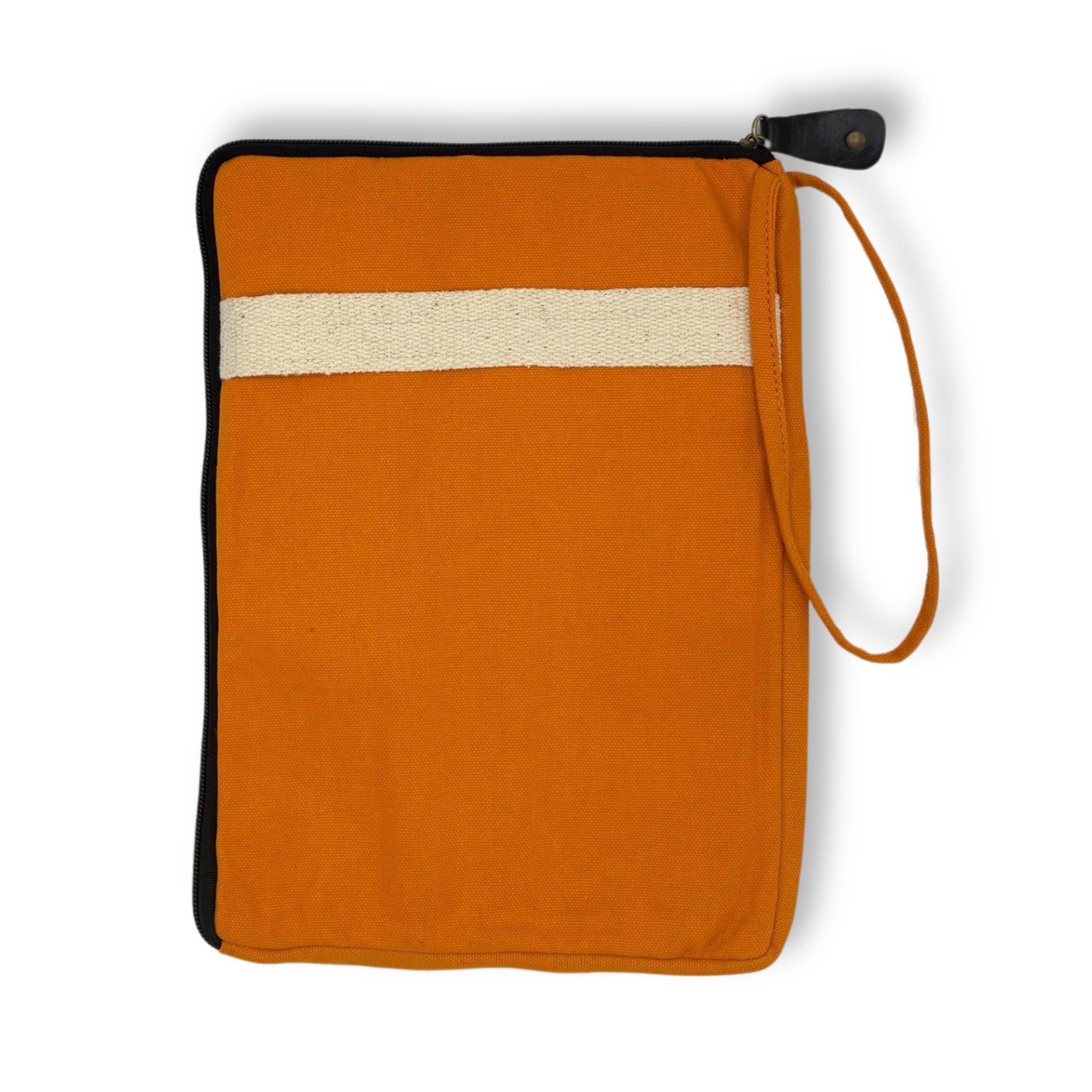 Canvas Travel Laptop Pouch - Orange - Image 5