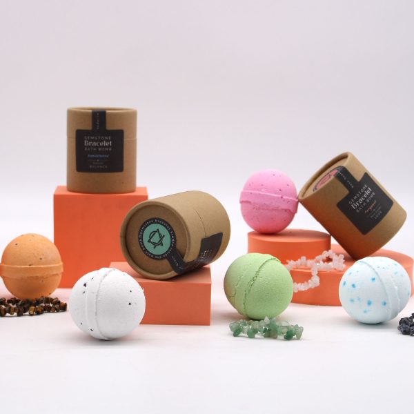 Tiger Eye Gem Bracelet Bath Bomb - Image 8