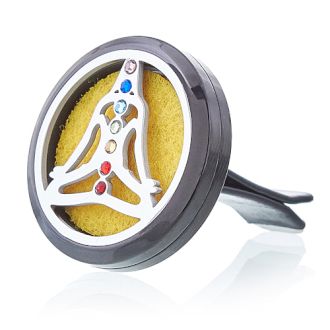 Car Diffuser Kit - Pewter Yoga Chakra - 30mm - Image 5