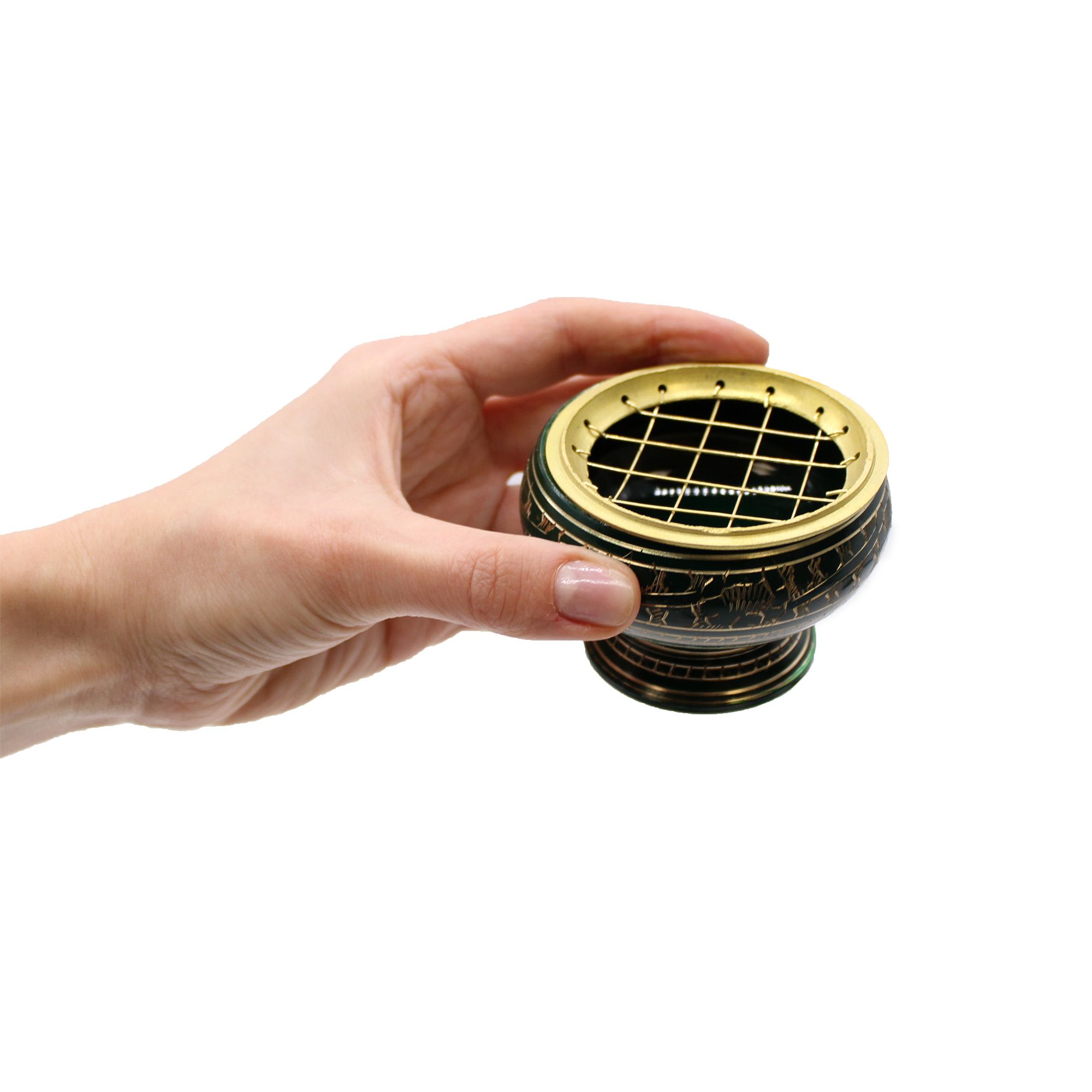 Chakra Tall Charcoal Incense Jar - Solar Plexus - Image 5