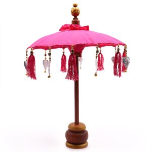bG9jYWw6Ly9tZWRpYS8xTS84Qy82MFIzMEMxRzZSVzM4QzFNLzQyZmY1NDcyLmpwZWc.jpg Bali Home Decor Parasol - Cotton - Pink- 40cm