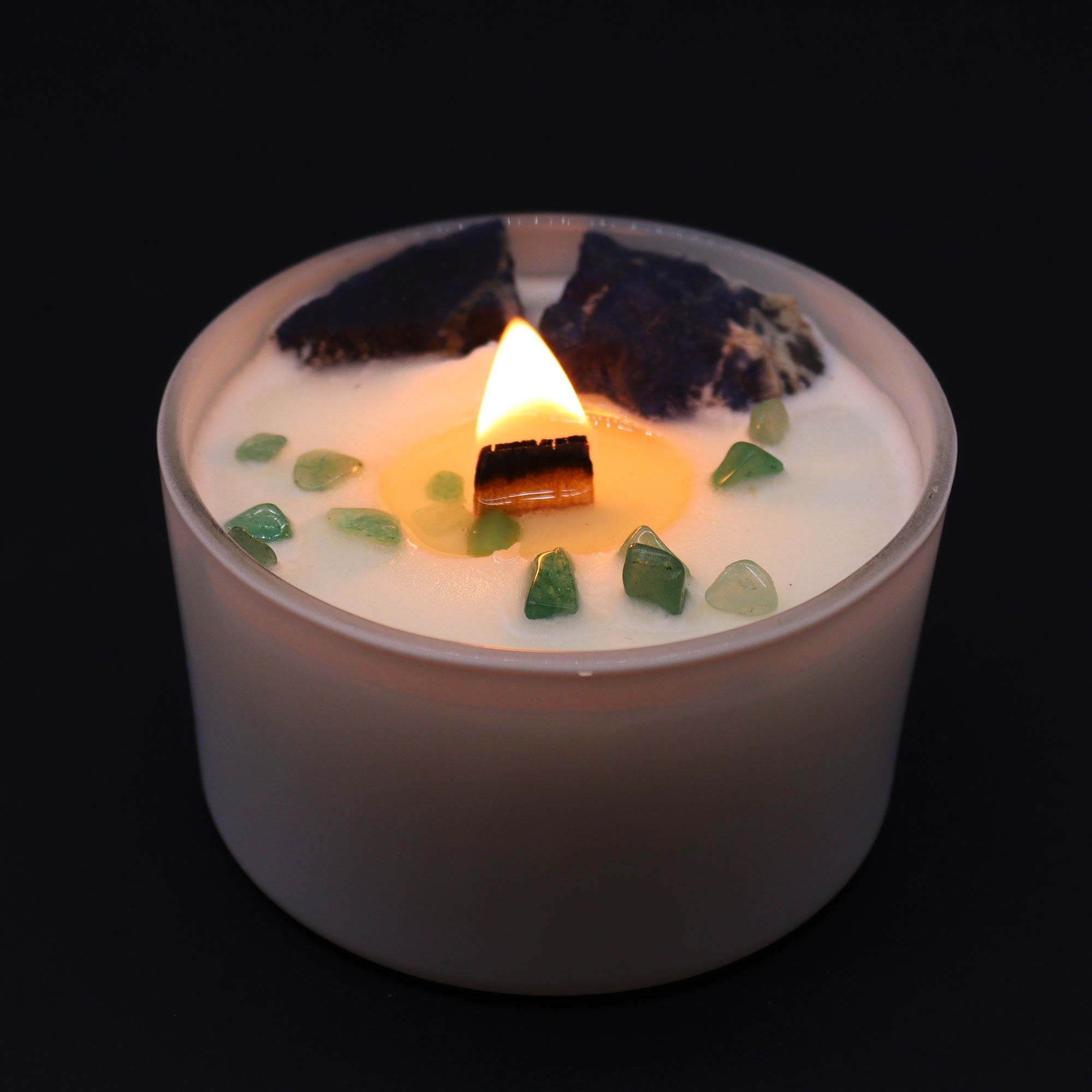 Chakra Crystal Candles - Throat Chakra - Image 5