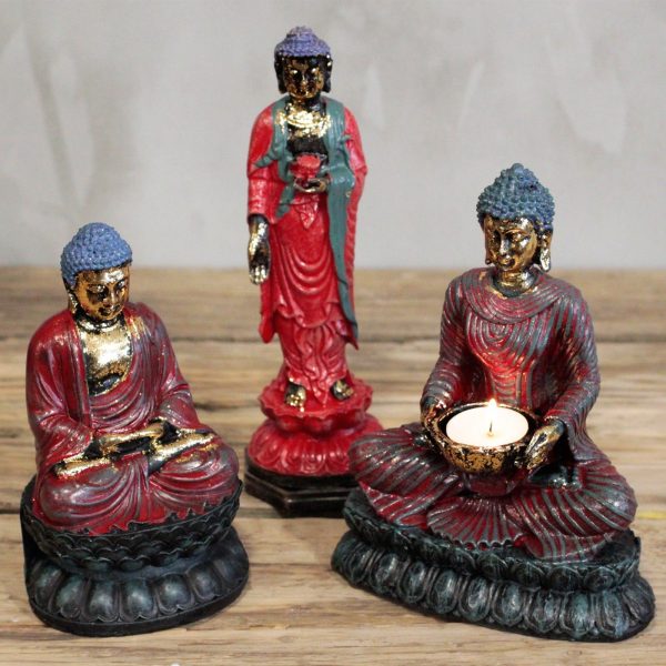 Antique Buddha - Devotee Candle Holder - Image 3
