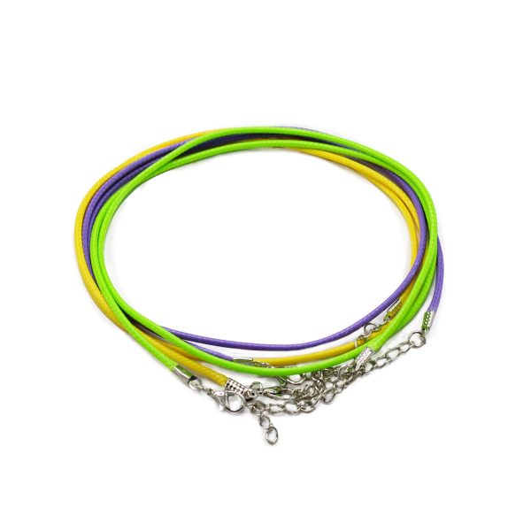 Waxed Pendant Cord -  2mm x 55cm - Assorted (10 colours) - Image 2