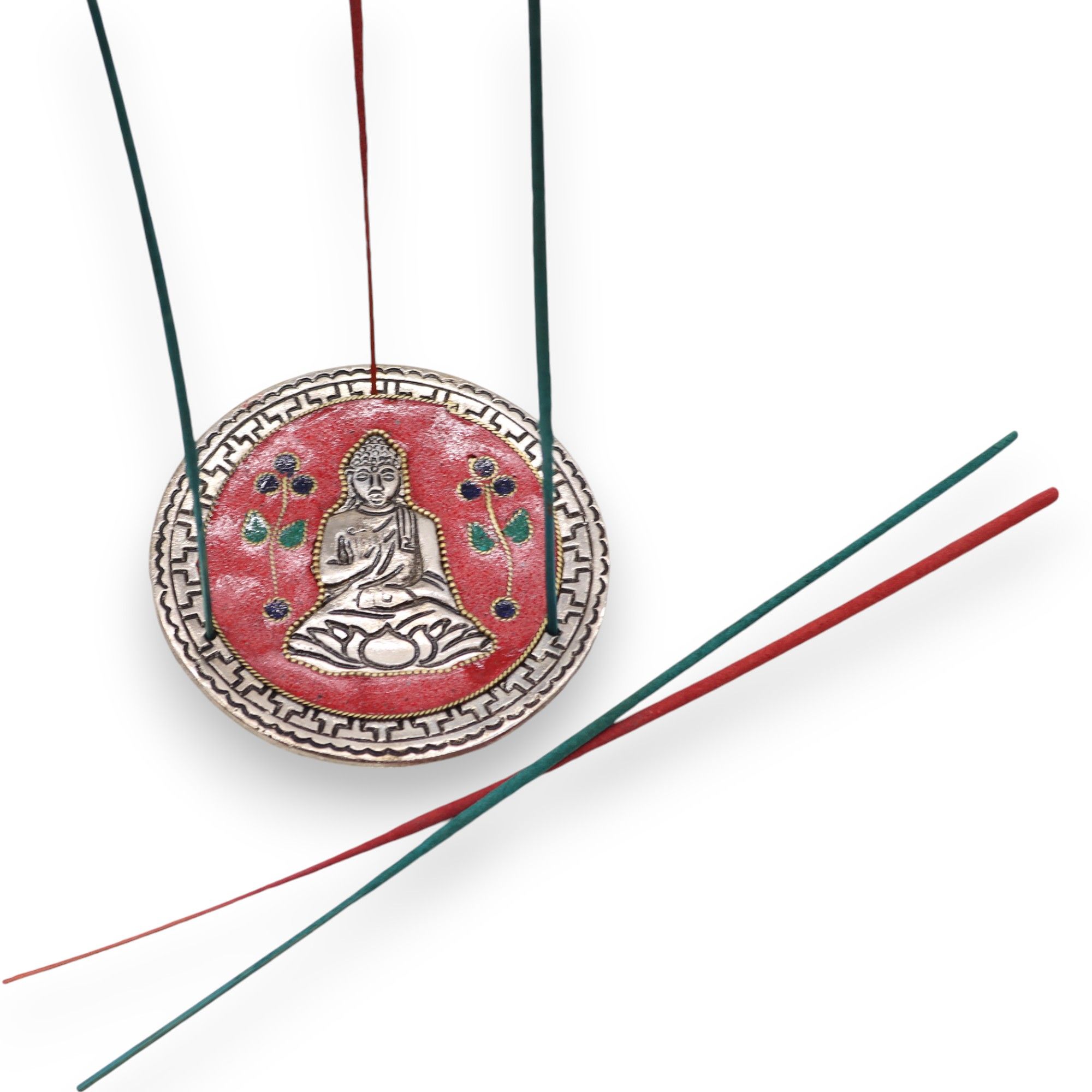 Buddha Red Decor Incense Holder - Image 3