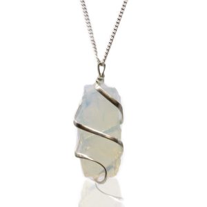 bG9jYWw6Ly9tZWRpYS8xUC84RS82MFIzMEMxRzZSVks4RTFQL2NmN2YyYjhiLmpwZWc.jpg Cascade Wrapped Gemstone Necklace - Rough Opalite