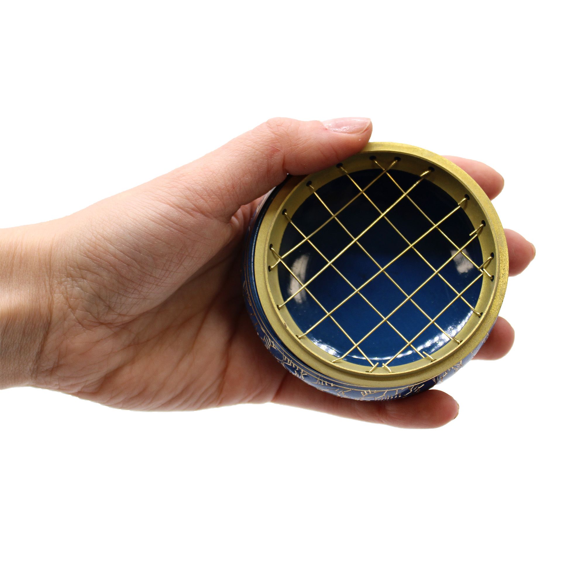 Chakra Charcoal Incense Jar - Throat - Image 2