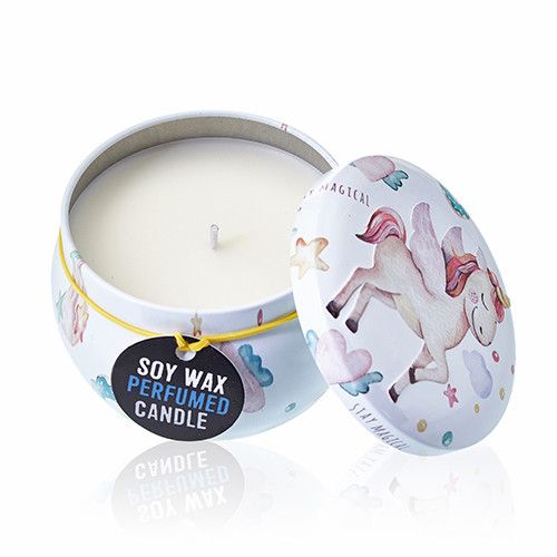 Art Tin Candle - Assorted Design - Unicorns - Moonstone - Image 13