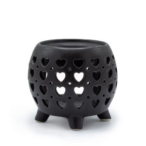 bG9jYWw6Ly9tZWRpYS8xUS9HQy82MFIzMEMxRzZXU0tHQzFRL2QzMjA4ODg1LmpwZWc.jpg Squat Pot Oil Burner Multi Hearts - Matt Black
